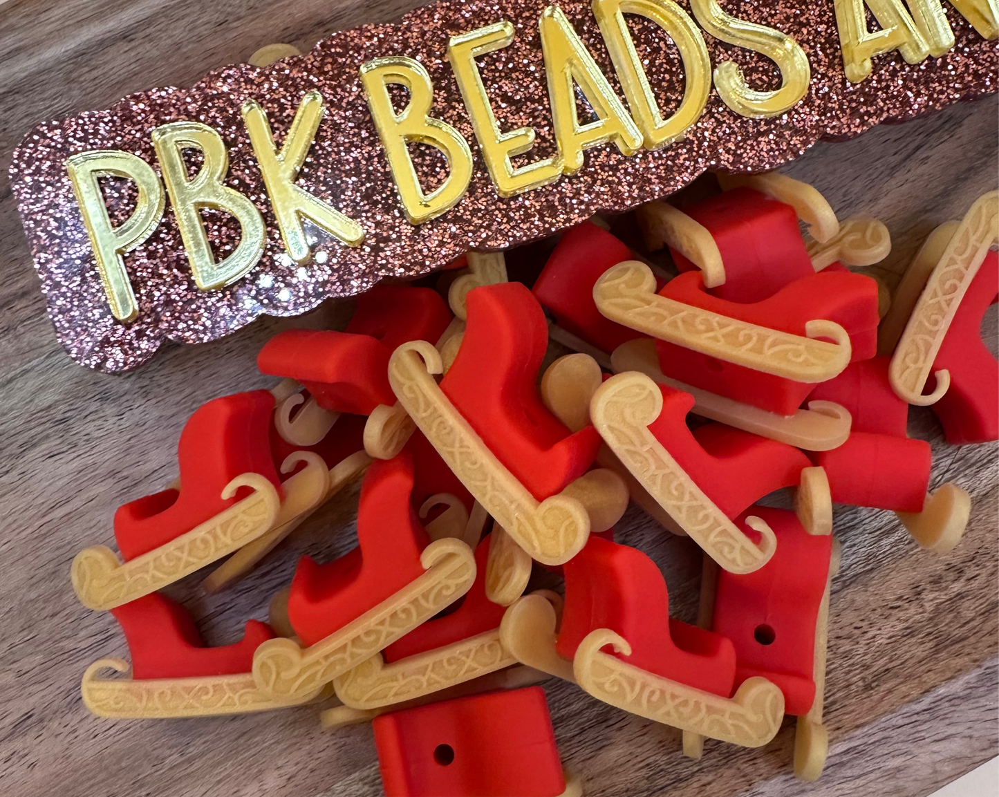 3D Sleigh- EXCLUSIVE TO PBK- Silicone Focal Bead