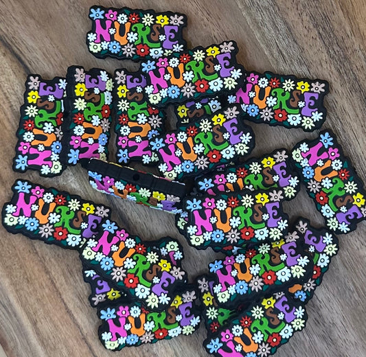 Nurse & Flowers Silicone Focal