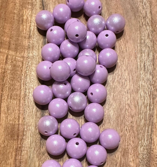 Lavender - Opal Silicone Bead 15mm