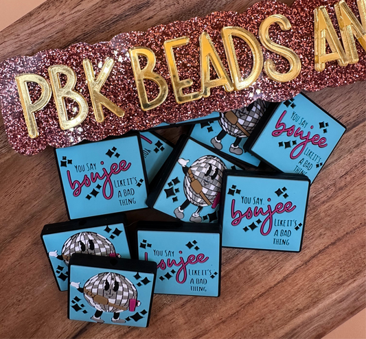 Boujee Disco- EXCLUSIVE TO PBK- Silicone Focal Bead