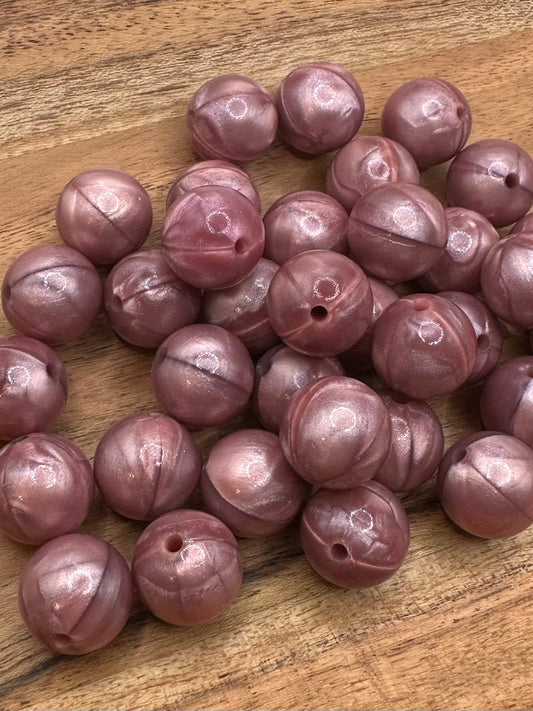 Swirl of Light-Opal Silicone Bead 15mm