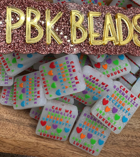 Normalize Therapy- EXCLUSIVE TO PBK- Silicone Focal Bead