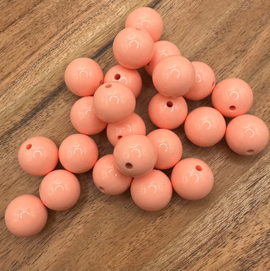 Just Peachy- Liquid Silicone Bead 15mm