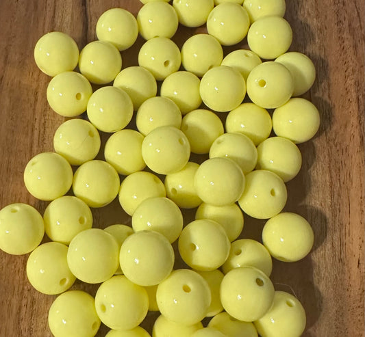 Banana Pudding- Liquid Silicone Bead 15mm