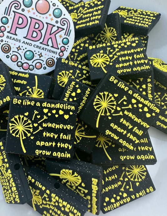 Be like a Dandelion - EXCLUSIVE TO PBK- Silicone Focal Bead