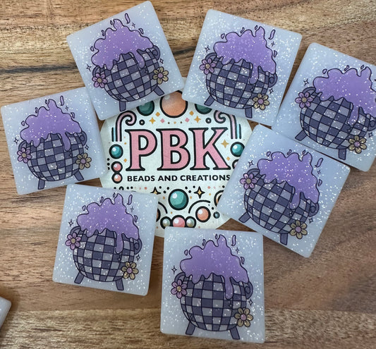 Checkered Cauldron- EXCLUSIVE TO PBK- Silicone Focal Bead