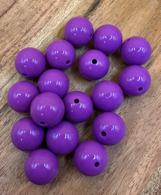 Darker Purple - Liquid Silicone Bead 15mm