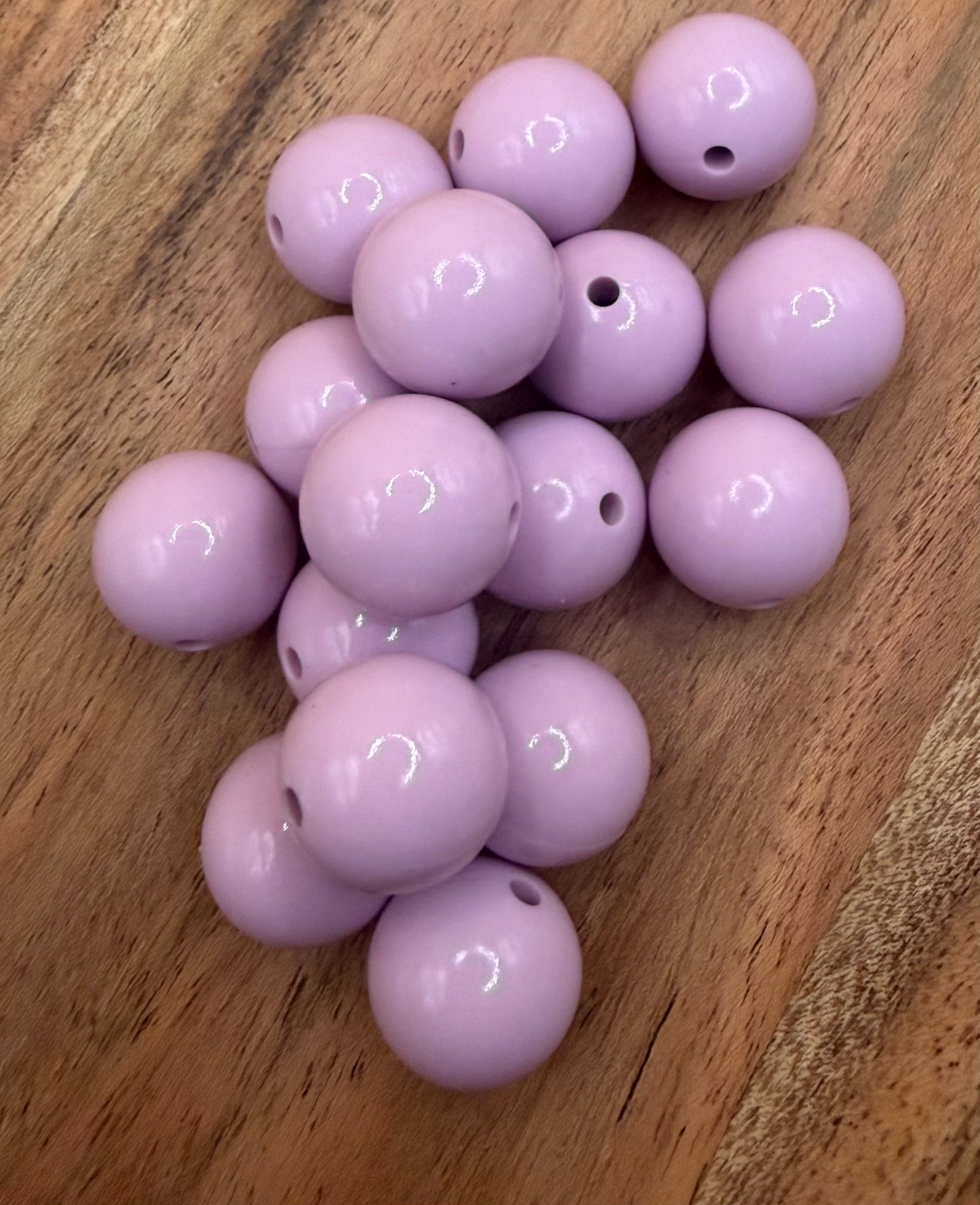 Lilac - Liquid Silicone Bead 15mm