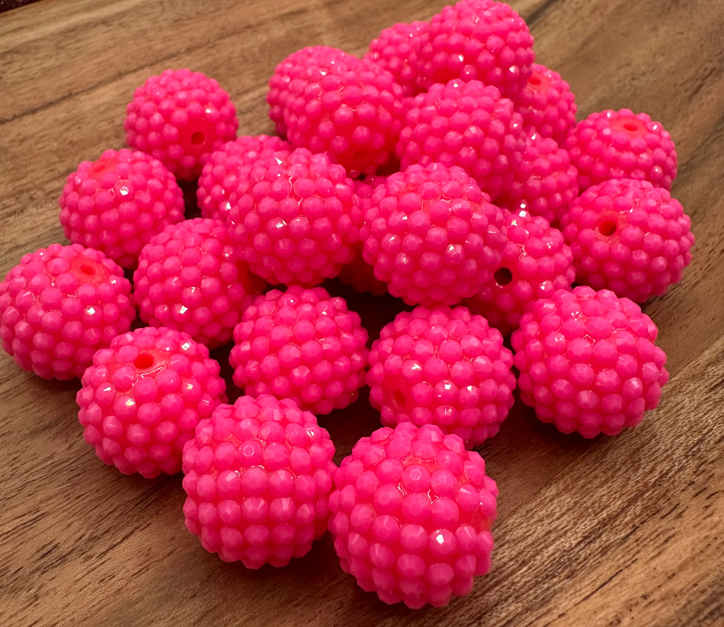 Hot Pink Jelly- Acrylic 20mm