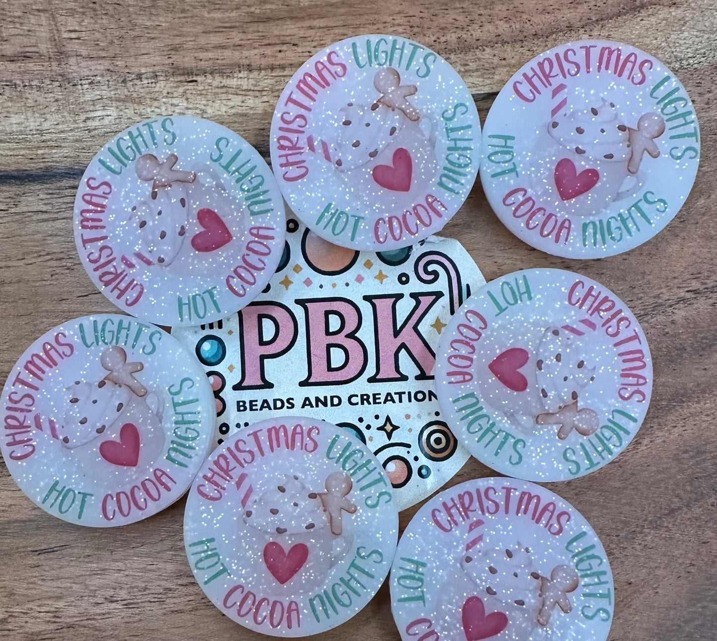 Christmas Lights & Hot Cocoa Nights- EXCLUSIVE TO PBK- Silicone Focal Bead