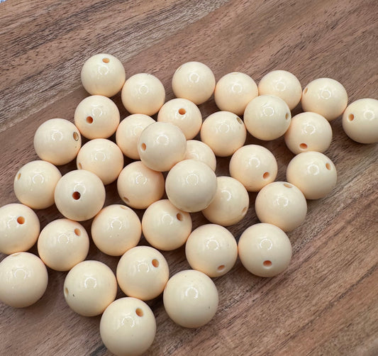 Champagne- Liquid Silicone Bead 15mm