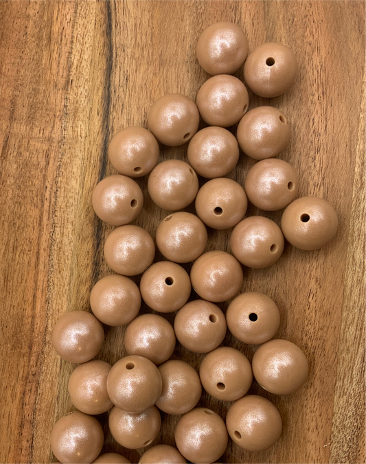 Cream & Sugar- Opal Silicone Bead 15mm