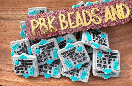 Boujee because - EXCLUSIVE TO PBK- Silicone Focal Bead