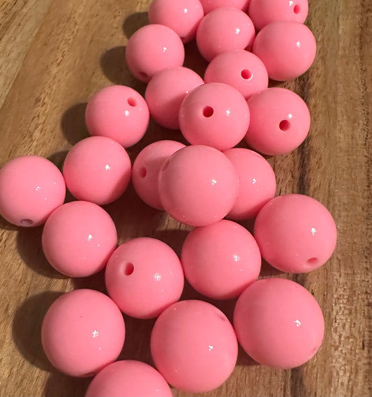 Bubblegum Pink- Liquid Silicone Bead 15mm