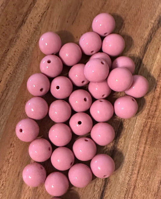 Blush- Liquid Silicone Bead 15mm