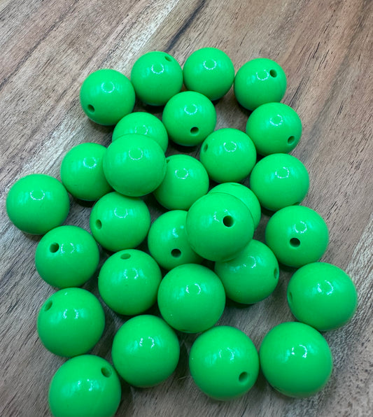 Summer Green- Liquid Silicone Bead 15mm