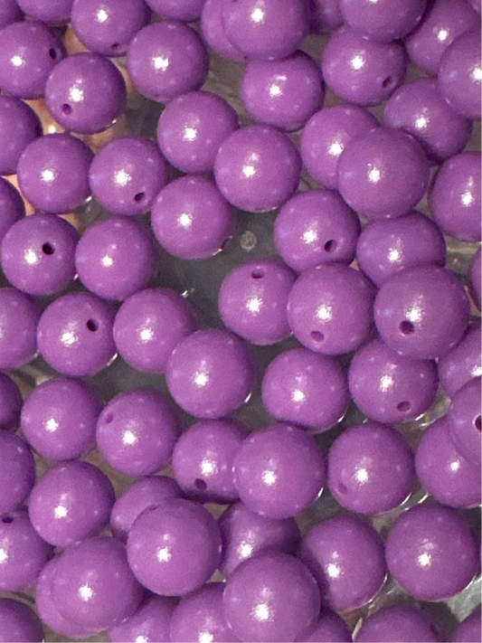 Grape- Opal Silicone Bead 15mm