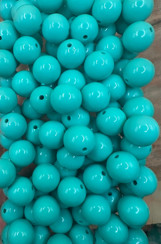 Turquoise - Liquid Silicone Bead 15mm