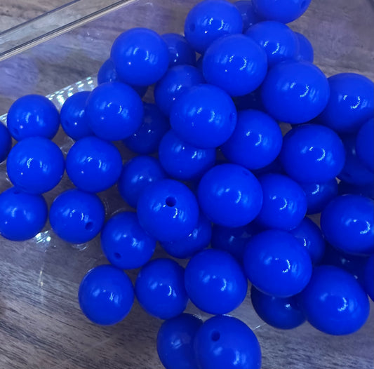 Royal Blue - Liquid Silicone Bead 15mm