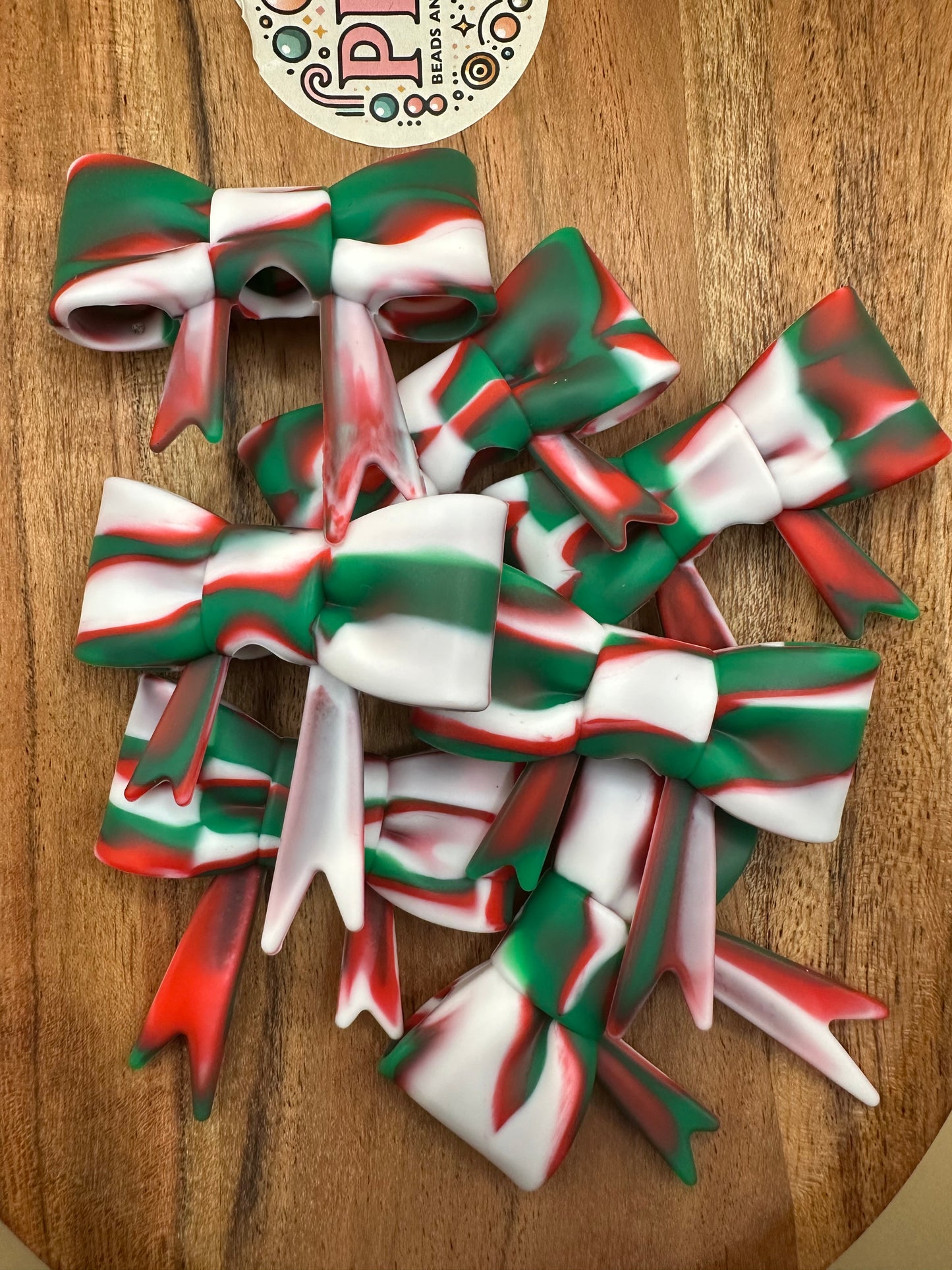 Straw Topper & Focal Bow - Silicone Bead