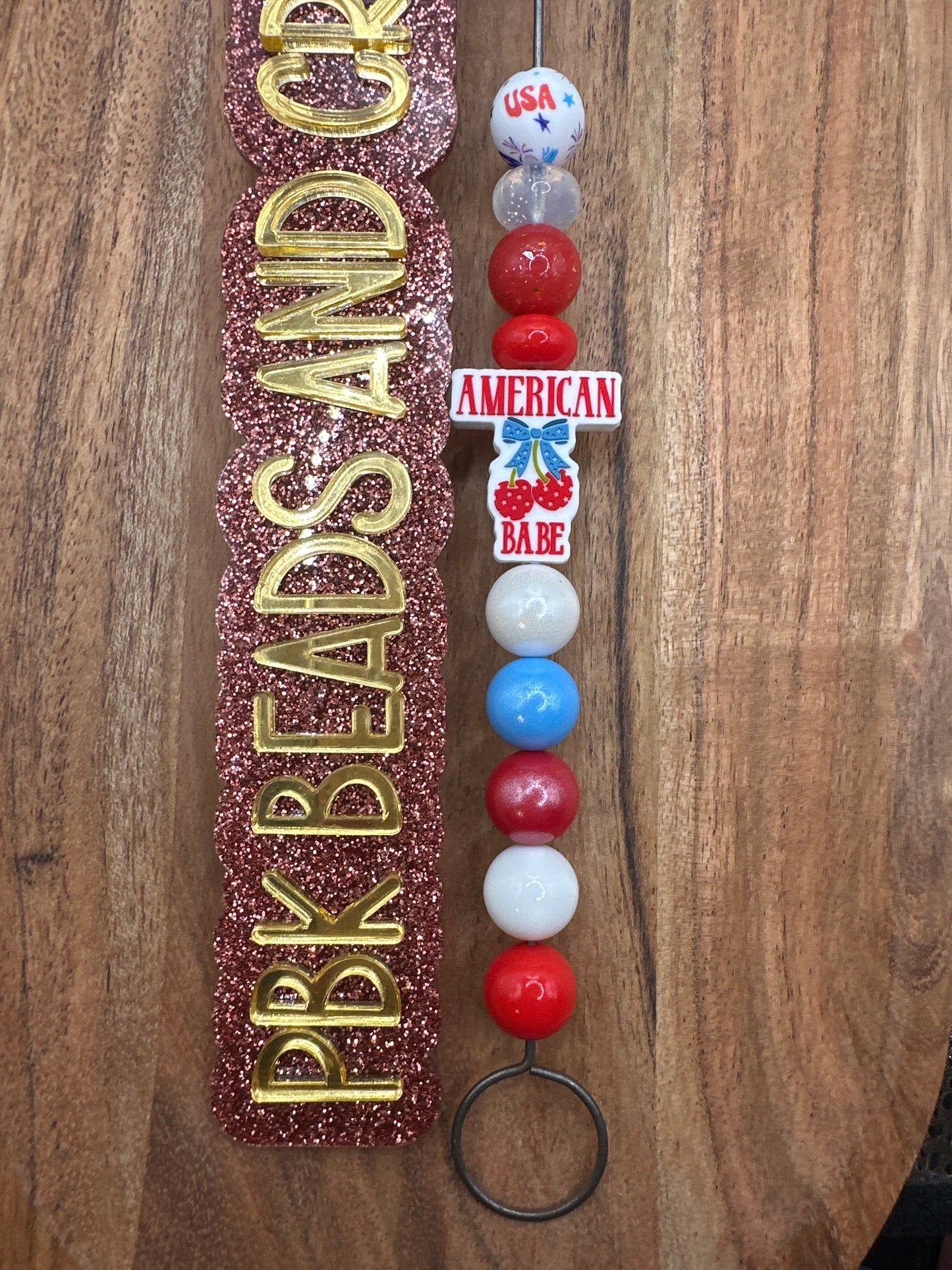 American Babe- EXCLUSIVE TO PBK- Silicone Focal Bead