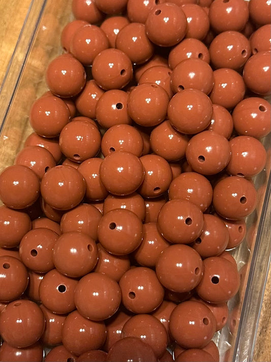 Rust - Liquid Silicone Bead 15mm