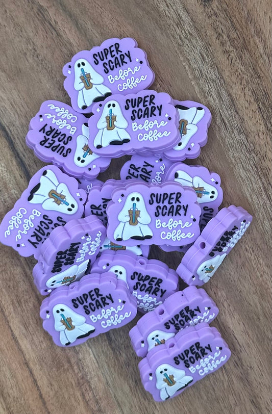 Super Scary Before Coffee Silicone Focal