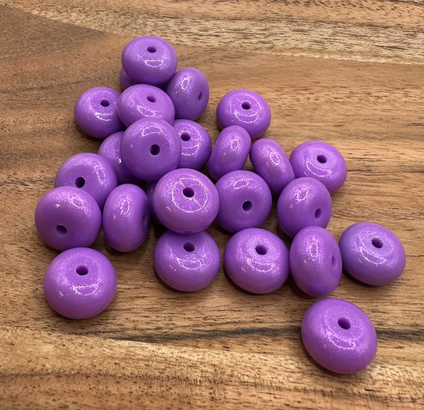 Grape Opal- Silicone Bead Abacus 14mm