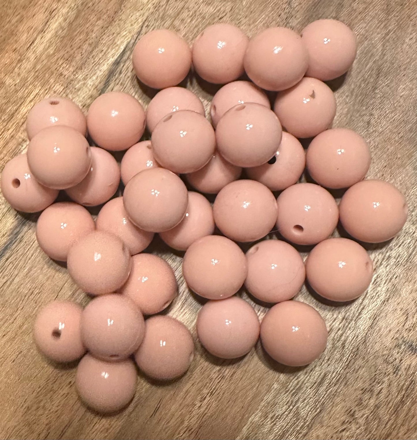 Dusty Rose - Liquid Silicone Bead 15mm