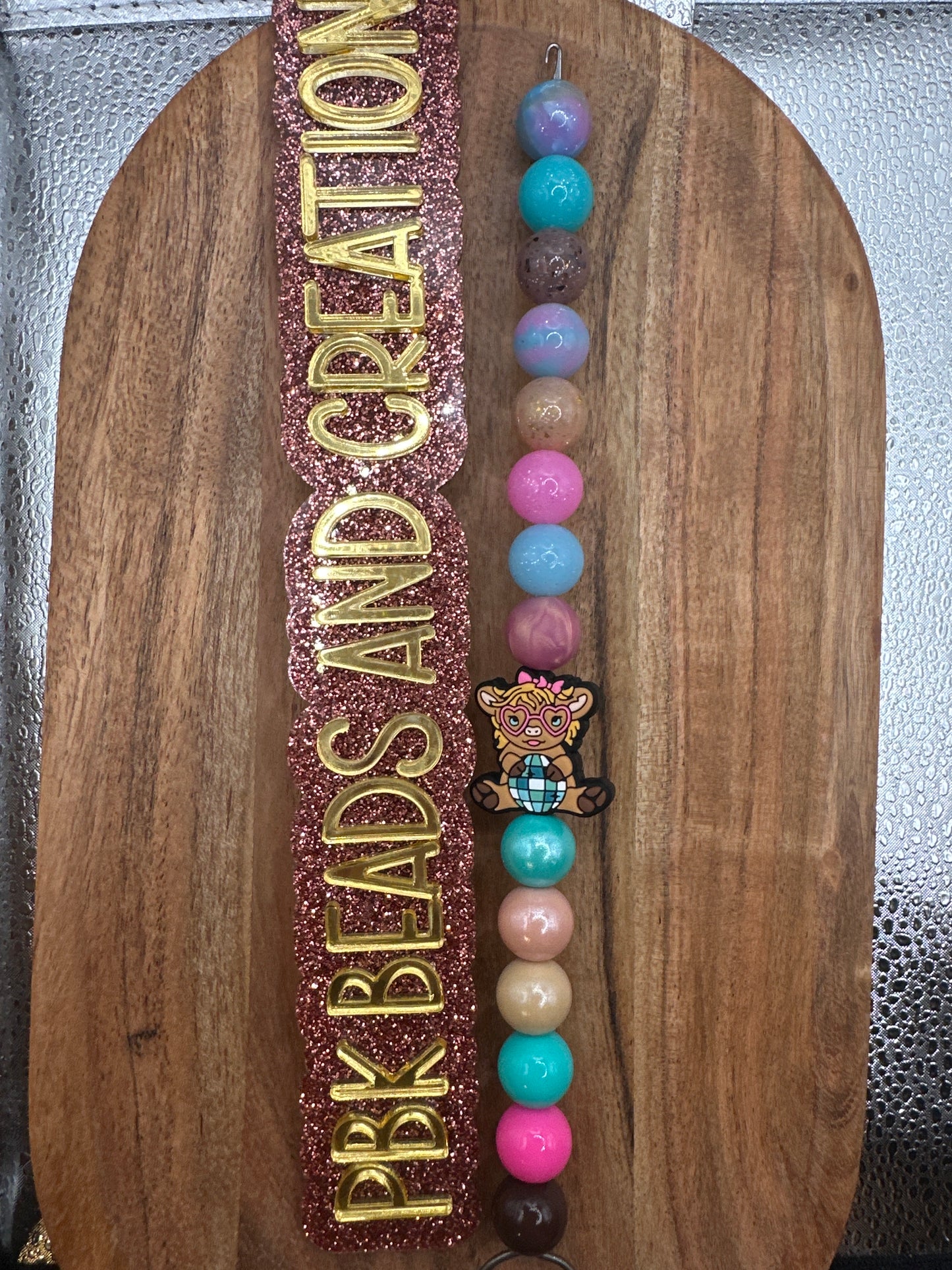 Disco the Highland Cow- EXCLUSIVE TO PBK- Silicone Focal Bead