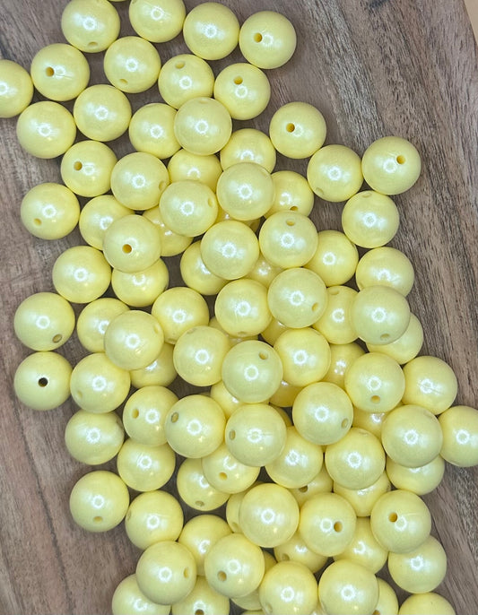 Butter- Opal Silicone Bead 15mm