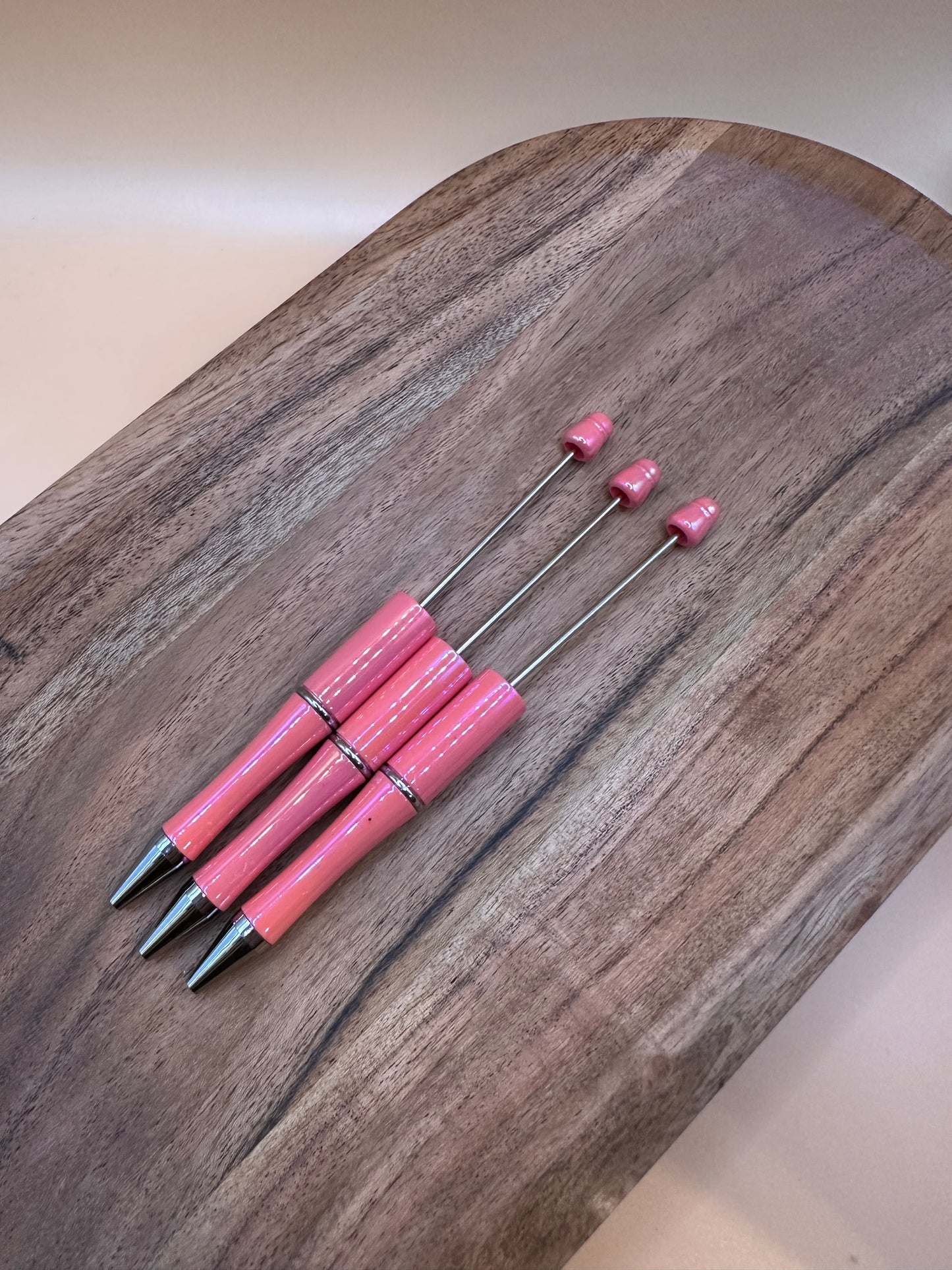 Salmon Pink Opal- Beadable Pen