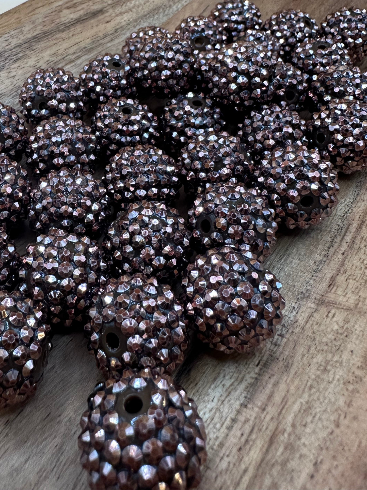 Cocoa- Rhinestone Acrylic 20mm