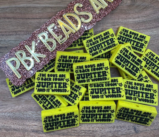 Boys are Back from Jupiter- EXCLUSIVE TO PBK- Silicone Focal Bead