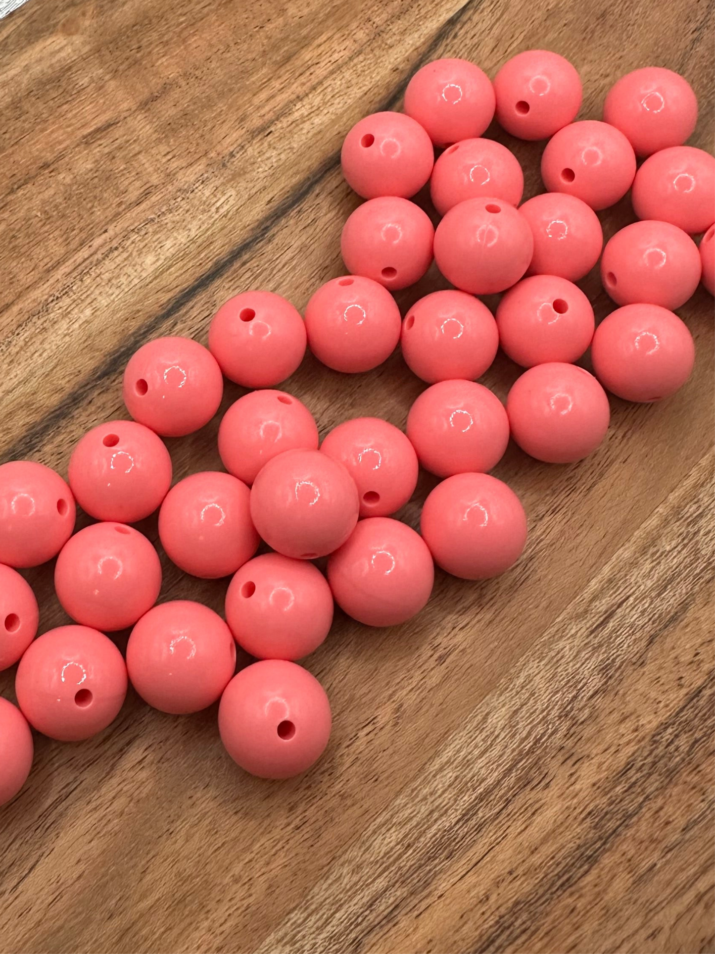 Coral- Liquid Silicone Bead 15mm
