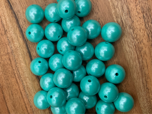 Turquoise- Opal Silicone Bead 15mm