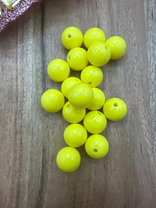 Yellow- Liquid Silicone Bead 15mm