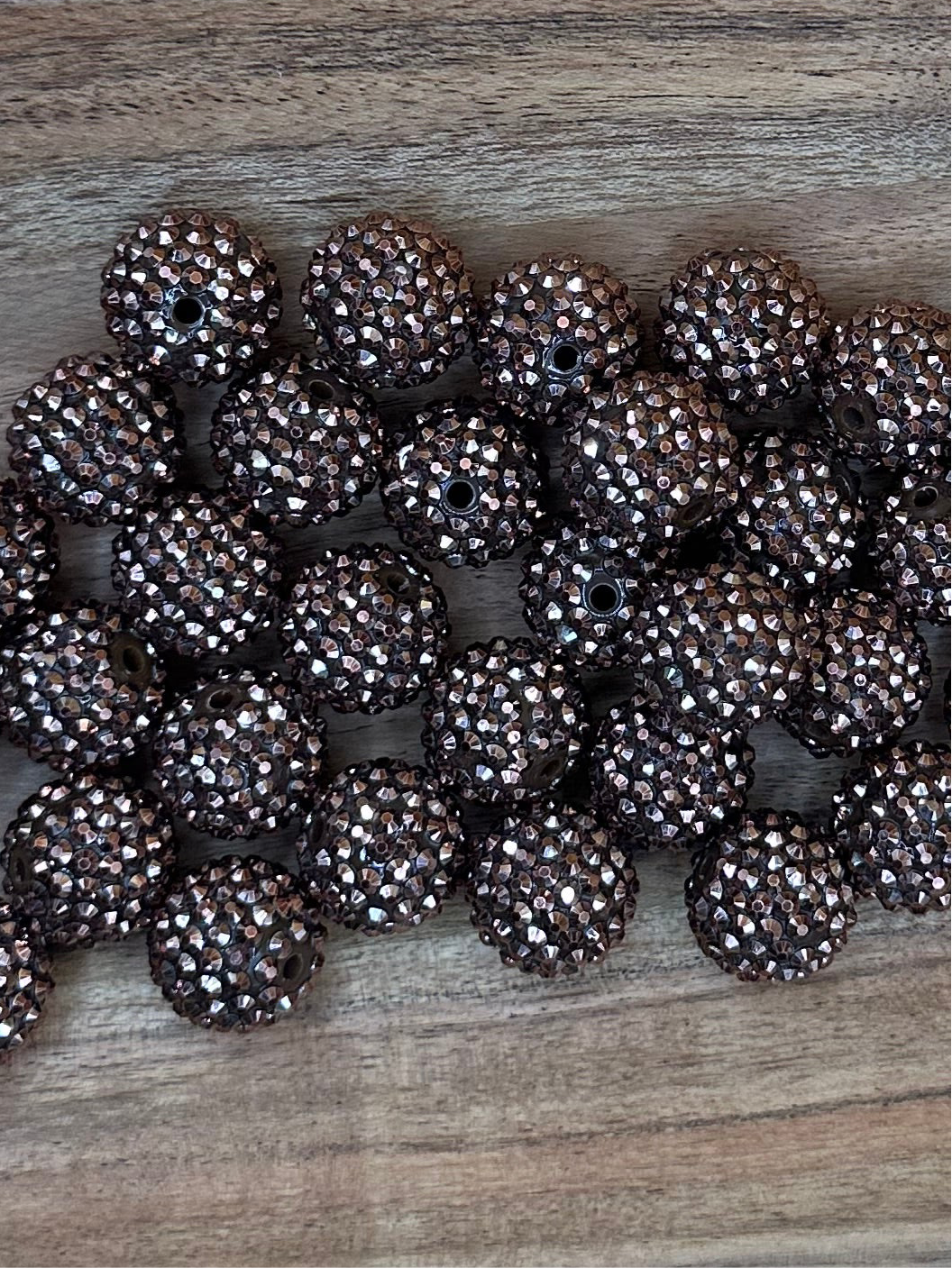 Cocoa- Rhinestone Acrylic 20mm