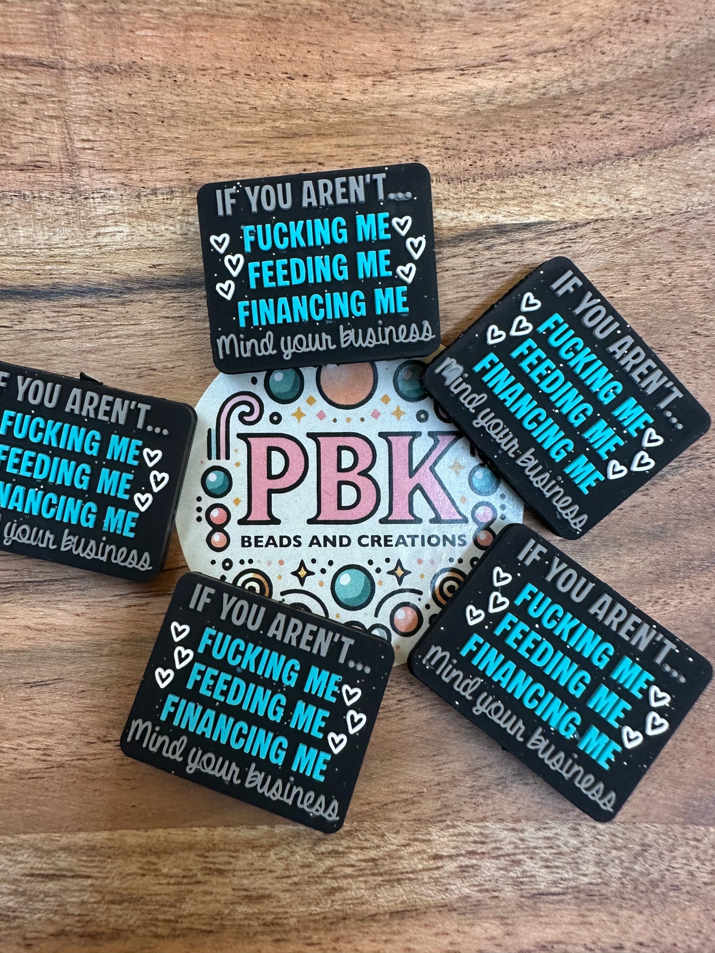 If you aren’t …- EXCLUSIVE TO PBK- Silicone Focal Bead