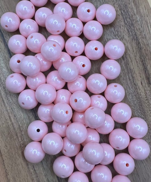 Cherry Blossom Pink- Opal Silicone Bead 15mm