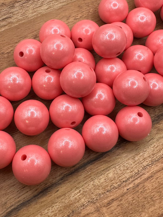 Coral- Opal Silicone Bead 15mm