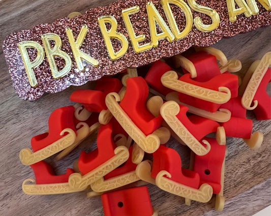 3D Sleigh- EXCLUSIVE TO PBK- Silicone Focal Bead