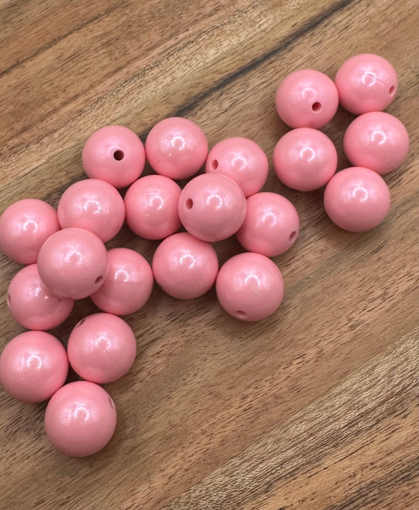 Baby Pink- Opal Silicone Bead 15mm