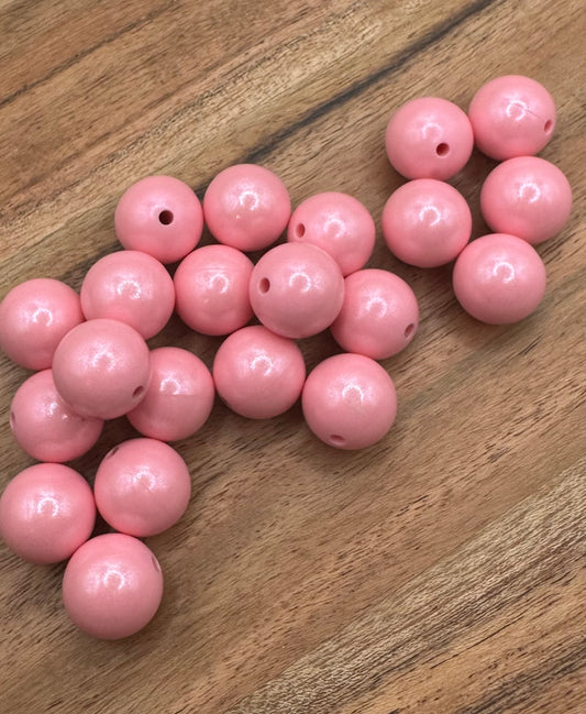 Baby Pink- Opal Silicone Bead 15mm