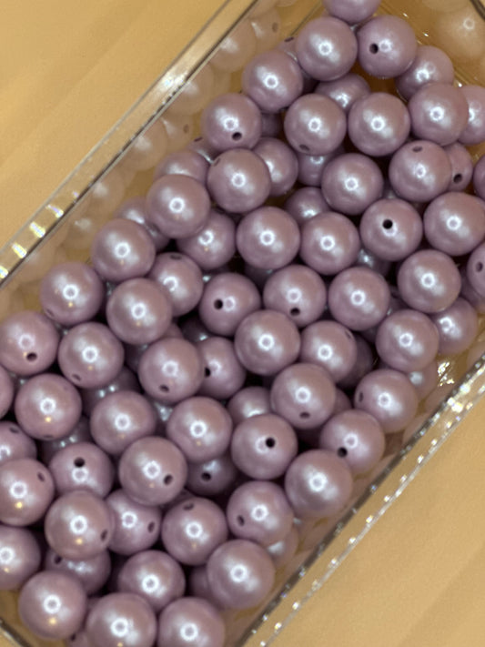 Lilac- Opal Silicone Bead 15mm