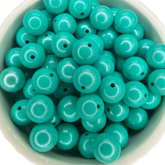 Turquoise- Opal Silicone Bead 15mm