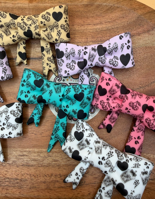 Big Bow- Checkered & Leopard - Exclusive to PBK