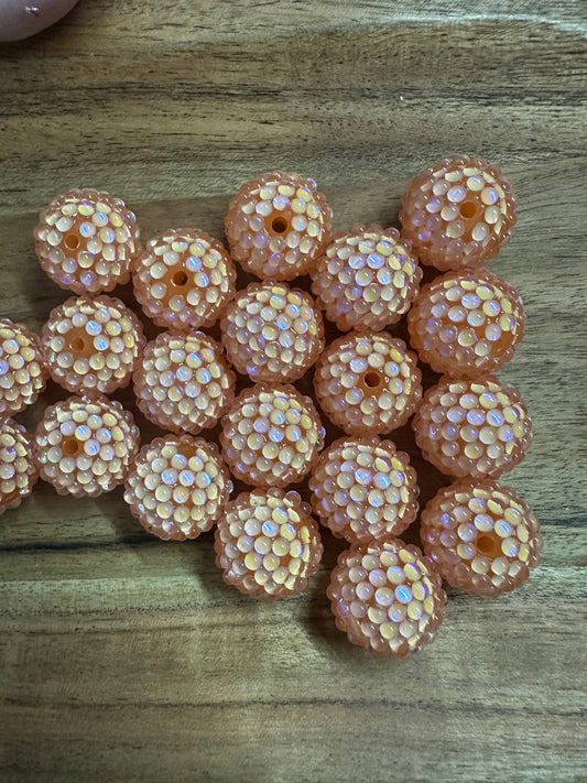 Peach- UV Rhinestone Acrylic