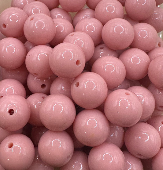 Pale Pink - Liquid Silicone Bead 15mm