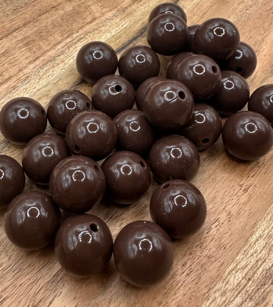 Brown- Liquid Silicone Bead 15mm